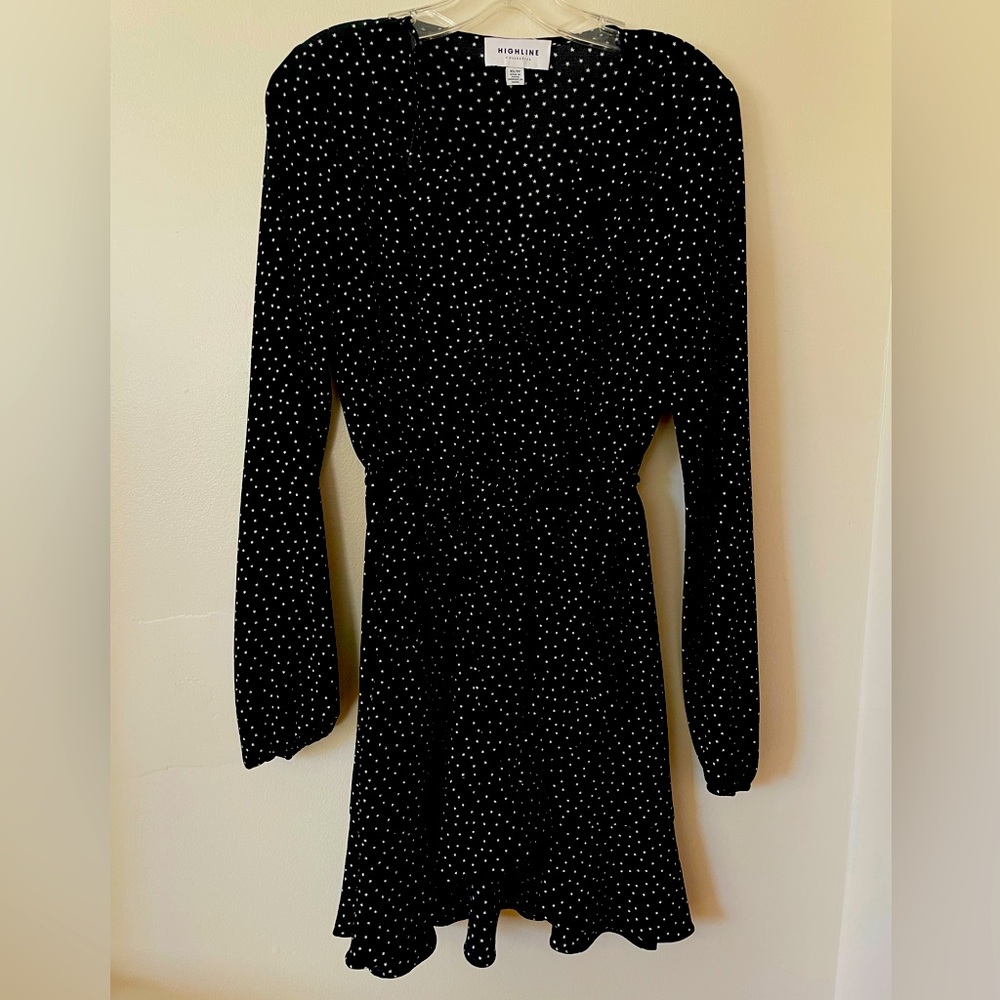Black and white party dress